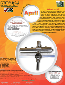Part Of The Month - April 2016.